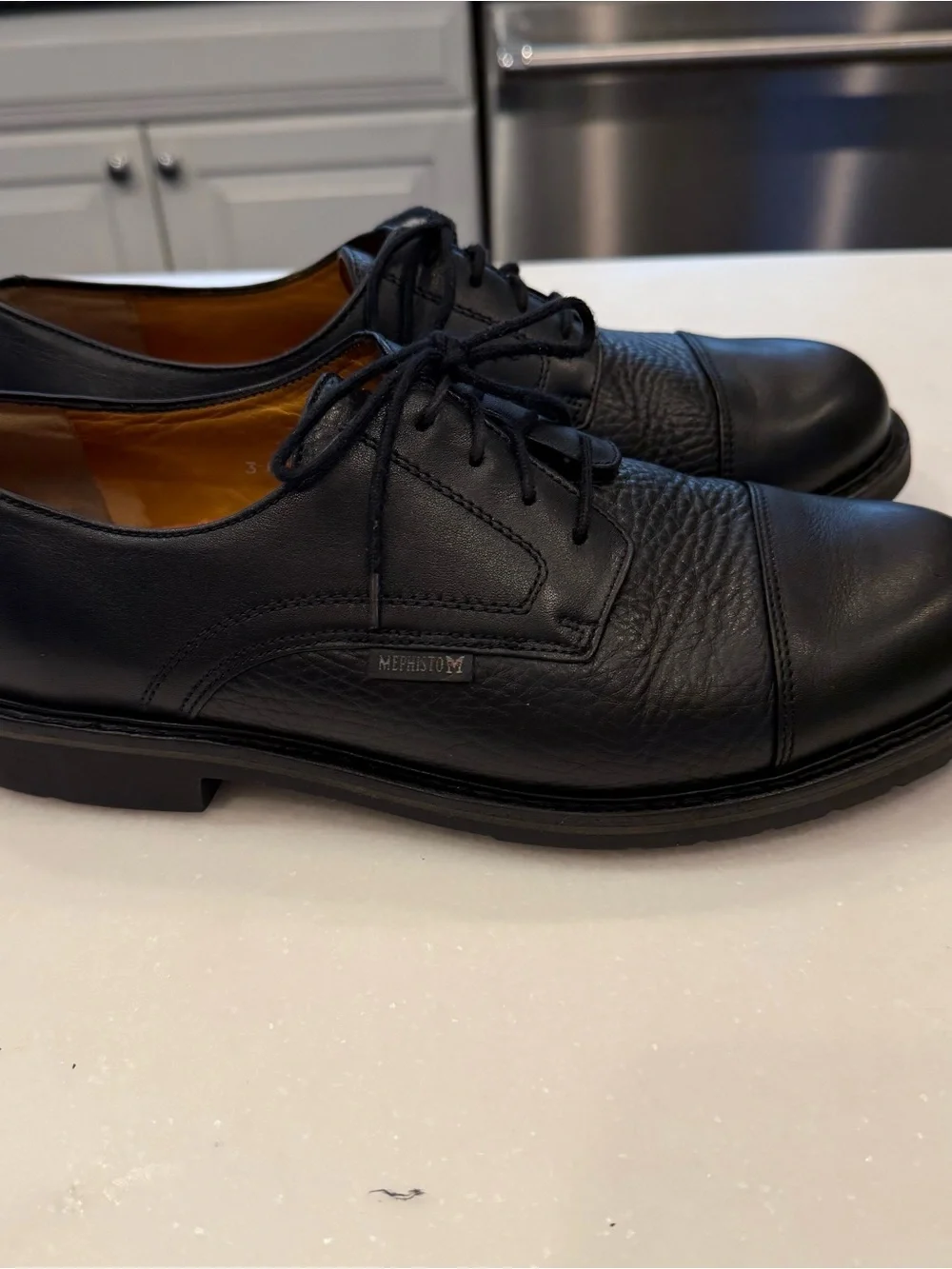 Mephisto Men's Melchior Captoe Oxford Black Leather Goodyear Welt Sz 10 EUC